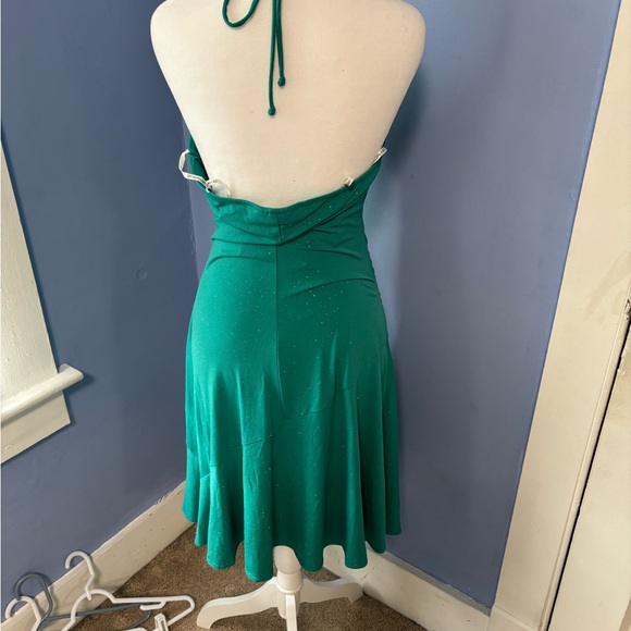 City Triangles Green Ruched Cocktail Dress - Picture 3 of 6